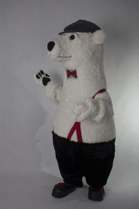 Promotional costume - White Teddy Bear