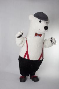 Promotional costume - White Teddy Bear