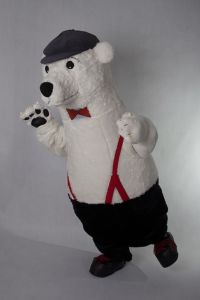 Promotional costume - White Teddy Bear